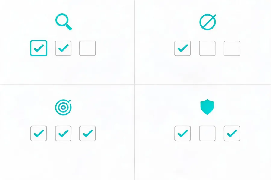 Human review checklist