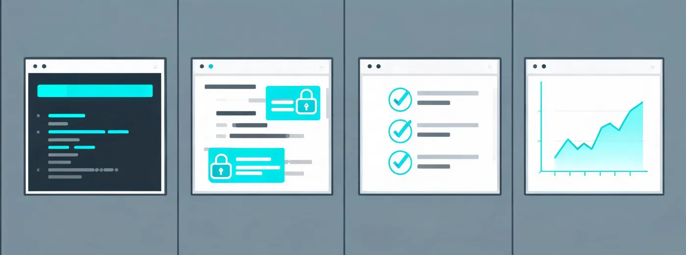 Command line installation and permission review illustration